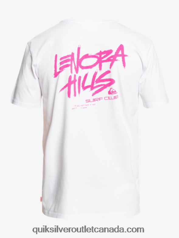 CA Quiksilver x Stranger Men Things Lenora T-Shirt white TX4R21839