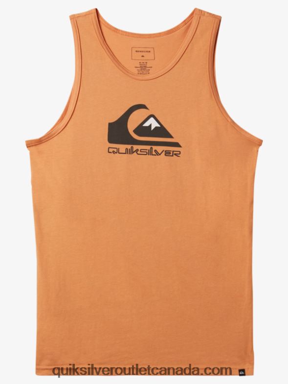 CA Quiksilver Men Big Logo Tank copper tan TX4R2266