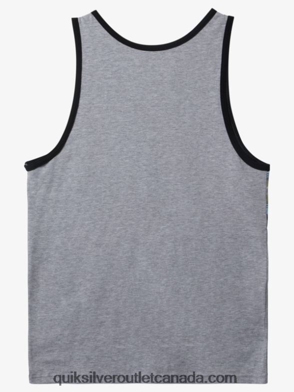 CA Quiksilver Men Everyday Stripe Tank athletic heather TX4R2704