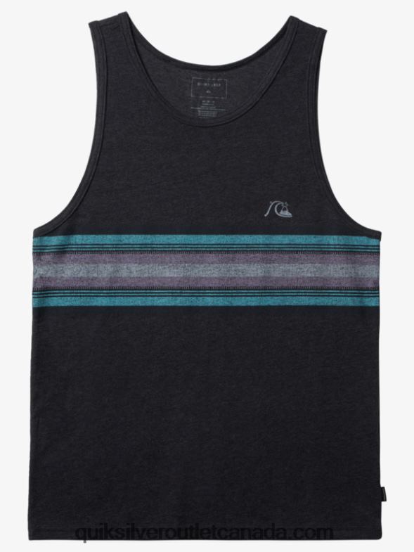 CA Quiksilver Men Everyday Stripe Tank charcoal heather TX4R2705