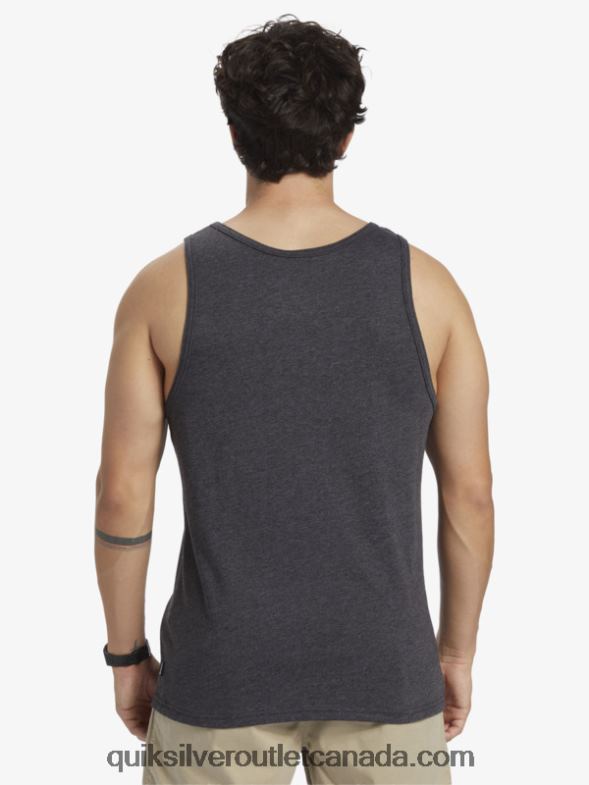 CA Quiksilver Men Everyday Stripe Tank charcoal heather TX4R2705
