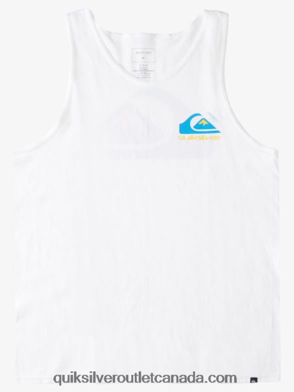 CA Quiksilver Men Logo Back Tank white TX4R21521