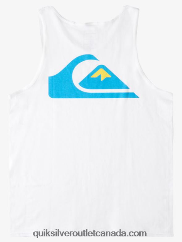 CA Quiksilver Men Logo Back Tank white TX4R21521