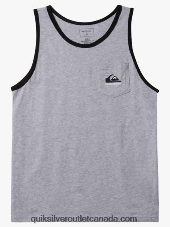 CA Quiksilver Men Omni Pocket Tank T-shirt athletic heather TX4R2556