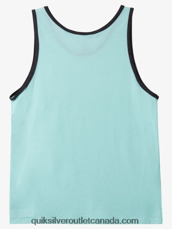 CA Quiksilver Men Omni Pocket Tank T-shirt beach glass heather TX4R2559