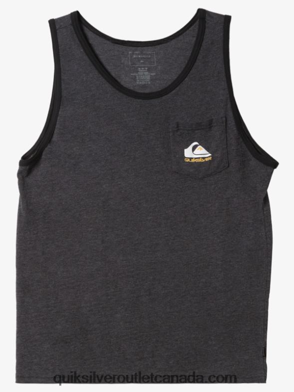 CA Quiksilver Men Omni Pocket Tank T-shirt charcoal heather TX4R2555