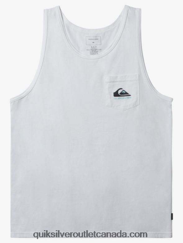 CA Quiksilver Men Omni Pocket Tank T-shirt white TX4R2557