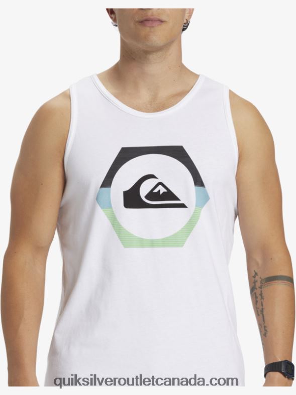 CA Quiksilver Men Shapeshifter Tank white TX4R2429