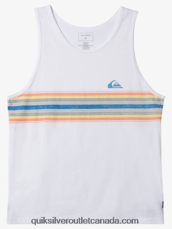 CA Quiksilver Men Streamline Tank T-shirt white TX4R21338