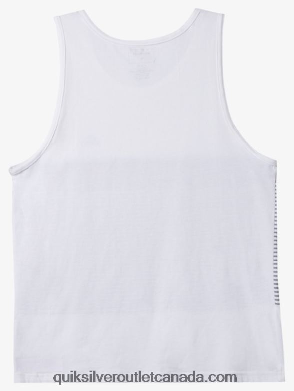 CA Quiksilver Men Tijuana Stripe Tank white TX4R2456
