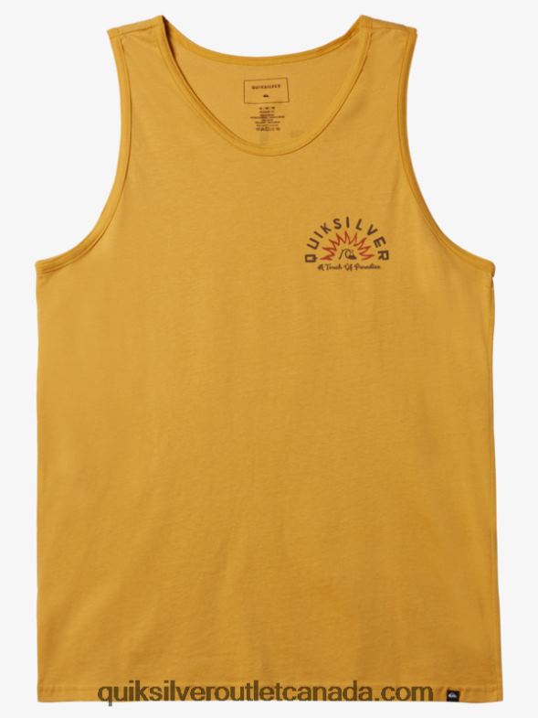 CA Quiksilver Men Water Tales Tanks T-shirt bright gold TX4R21363