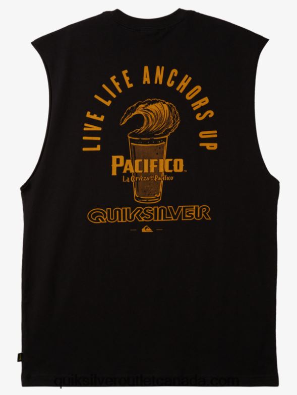 CA Quiksilver x Pacifico Men Straight Shooter Tank black TX4R24