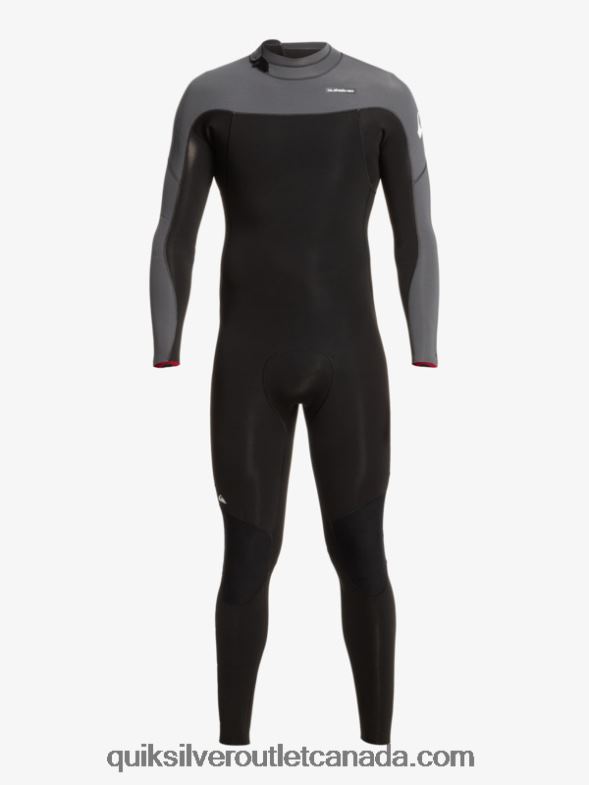 CA Quiksilver Men 3/2 Everyday Sessions Back-Zip Wetsuit black/gun metal TX4R2926