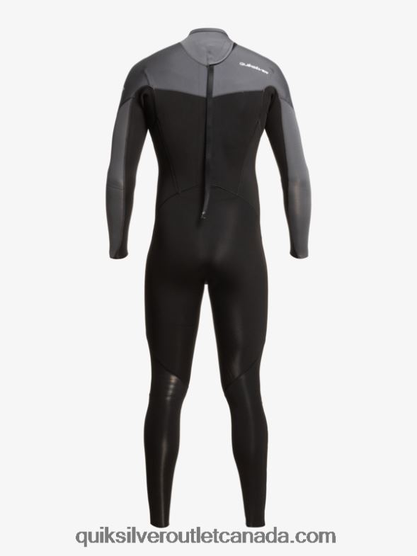 CA Quiksilver Men 3/2 Everyday Sessions Back-Zip Wetsuit black/gun metal TX4R2926