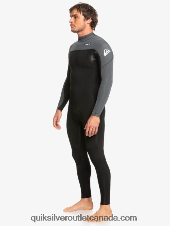 CA Quiksilver Men 3/2 Everyday Sessions Back-Zip Wetsuit black/gun metal TX4R2926