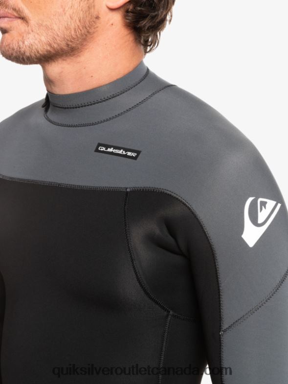 CA Quiksilver Men 3/2 Everyday Sessions Back-Zip Wetsuit black/gun metal TX4R2926