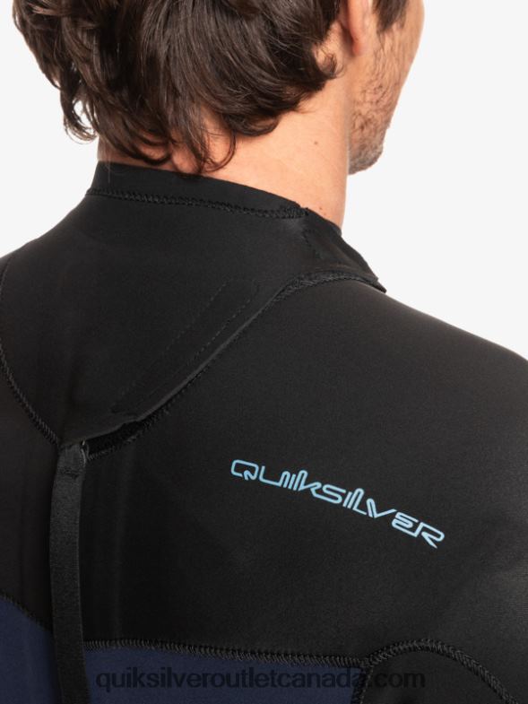 CA Quiksilver Men 3/2 Everyday Sessions Back-Zip Wetsuit dark navy/black TX4R2927