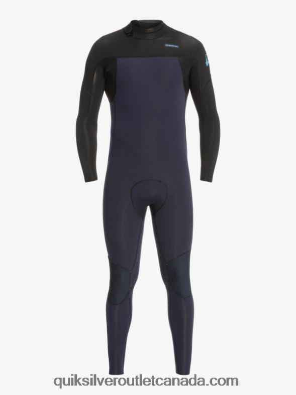 CA Quiksilver Men 3/2 Everyday Sessions Back-Zip Wetsuit dark navy/black TX4R2927