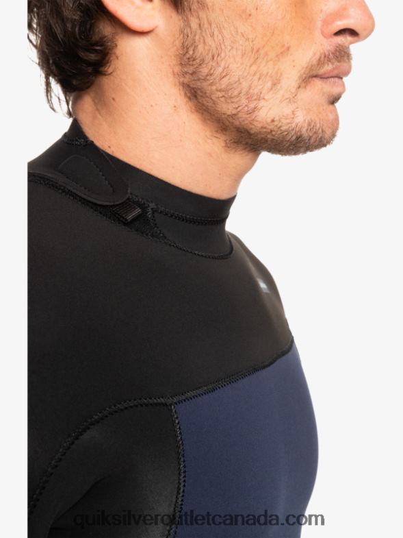 CA Quiksilver Men 3/2 Everyday Sessions Back-Zip Wetsuit dark navy/black TX4R2927