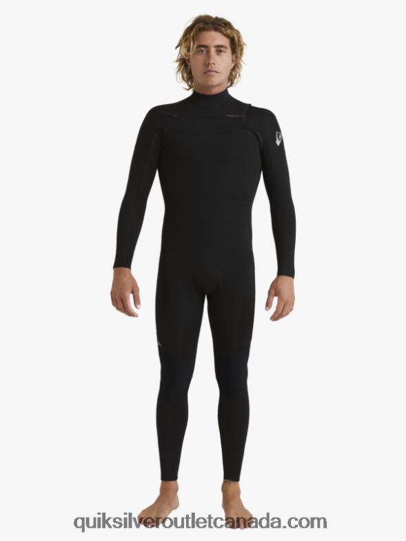 CA Quiksilver Men 3/2 Everyday Sessions Chest-Zip Wetsuit black TX4R21280