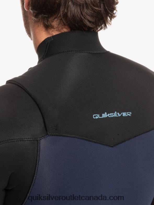 CA Quiksilver Men 3/2 Everyday Sessions Chest-Zip Wetsuit dark navy/black TX4R21278