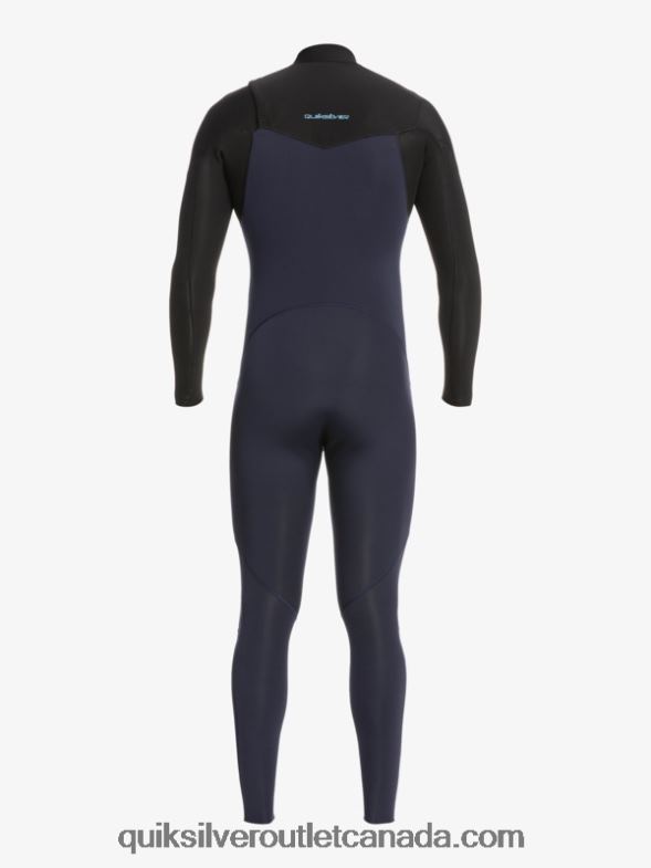 CA Quiksilver Men 3/2 Everyday Sessions Chest-Zip Wetsuit dark navy/black TX4R21278