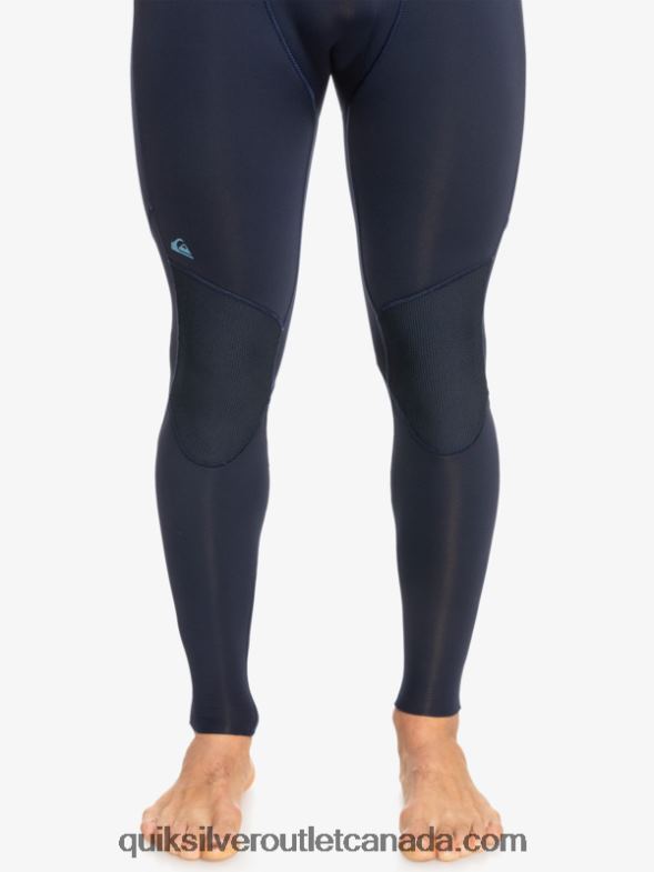 CA Quiksilver Men 3/2 Everyday Sessions Chest-Zip Wetsuit dark navy/black TX4R21278