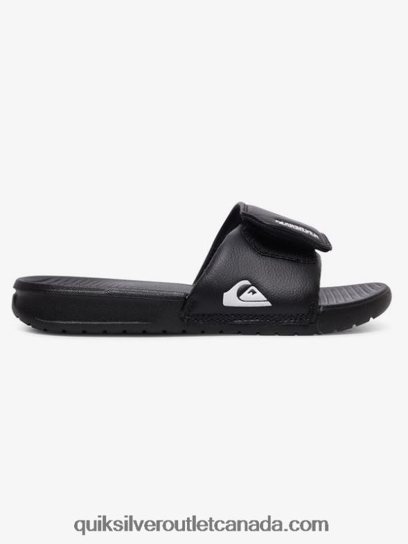 CA Quiksilver Boys 8-16 Bright Coast Adjust Sliders black/white TX4R22185