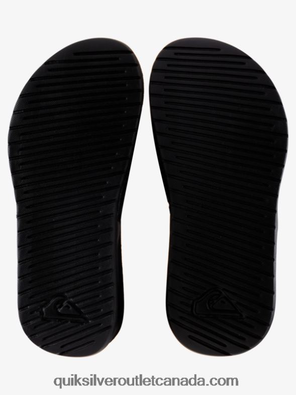CA Quiksilver Boys 8-16 Bright Coast Adjust Sliders black/white TX4R22185