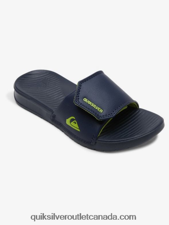 CA Quiksilver Boys 8-16 Bright Coast Adjust Sliders blue/green TX4R22187
