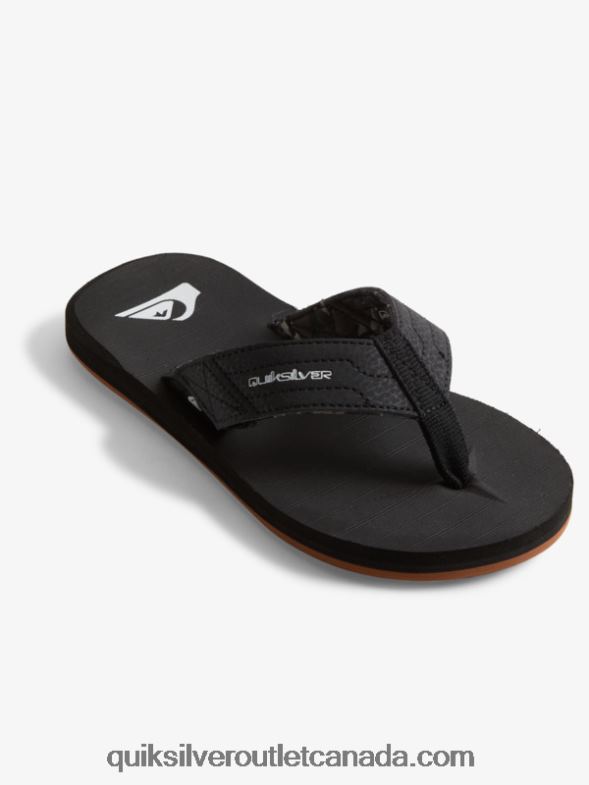 CA Quiksilver Boys 8-16 Carver Switch Sandals black/brown TX4R22210