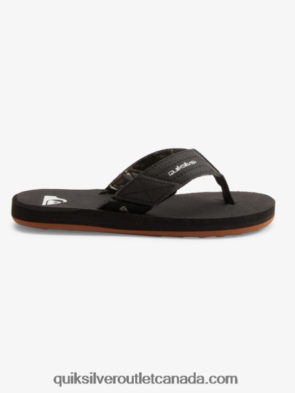 CA Quiksilver Boys 8-16 Carver Switch Sandals black/brown TX4R22210