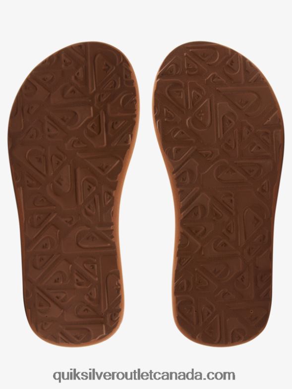 CA Quiksilver Boys 8-16 Carver Switch Sandals black/brown TX4R22210