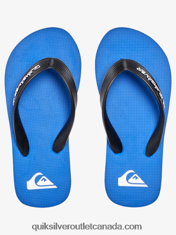 CA Quiksilver Boys 8-16 Molokai Core Flip-Flops blue 1 TX4R22167