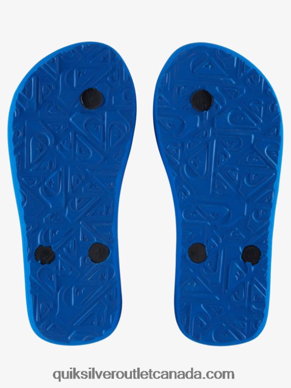 CA Quiksilver Boys 8-16 Molokai Core Flip-Flops blue 1 TX4R22167
