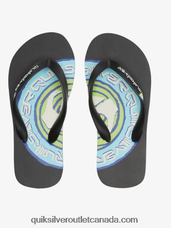 CA Quiksilver Boys 8-16 Molokai Flip-Flops black TX4R22024