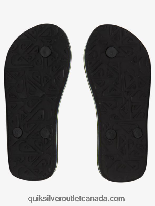 CA Quiksilver Boys 8-16 Molokai Flip-Flops black TX4R22024