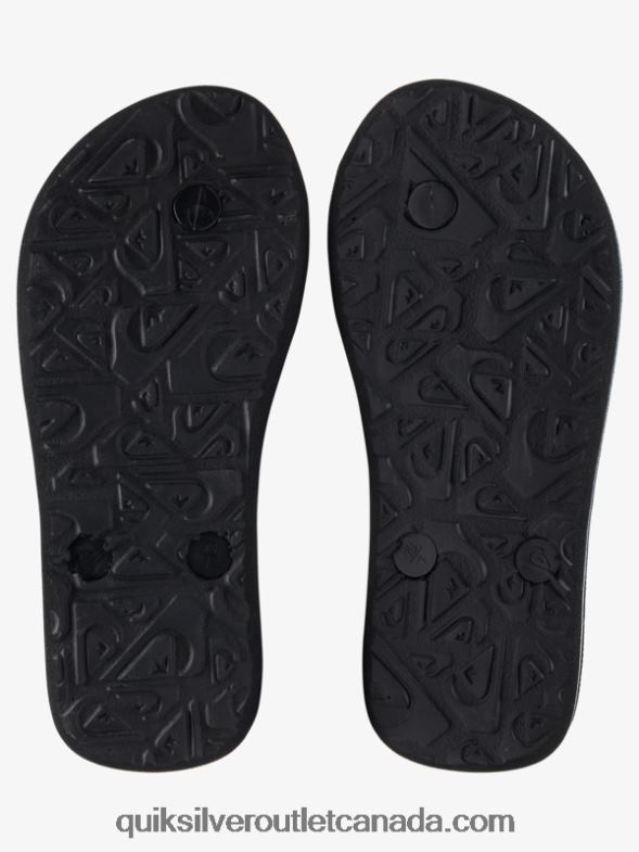 CA Quiksilver Boys 8-16 Molokai Flip-Flops black TX4R22029
