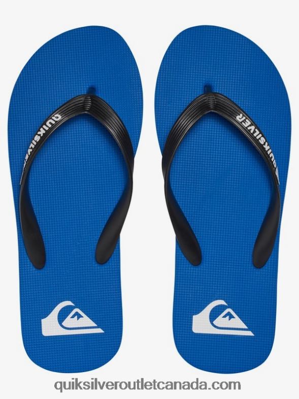 CA Quiksilver Boys 8-16 Molokai Flip-Flops black/blue TX4R22107