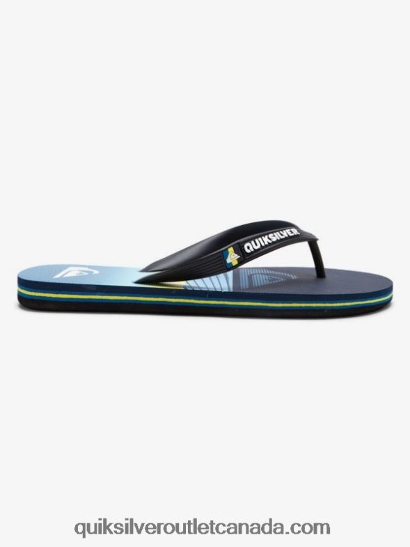 CA Quiksilver Boys 8-16 Molokai Flip-Flops blue 1 TX4R22031