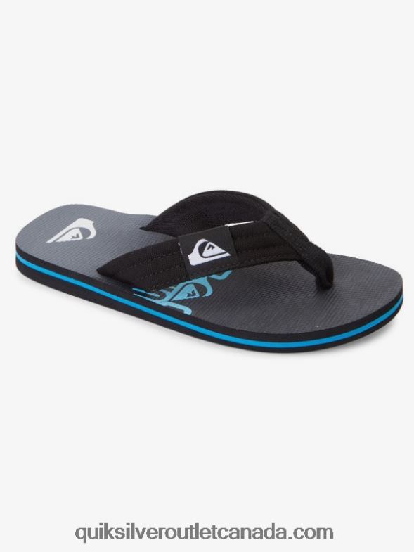 CA Quiksilver Boys 8-16 Molokai Layback Youth Basic Sandal black TX4R22254