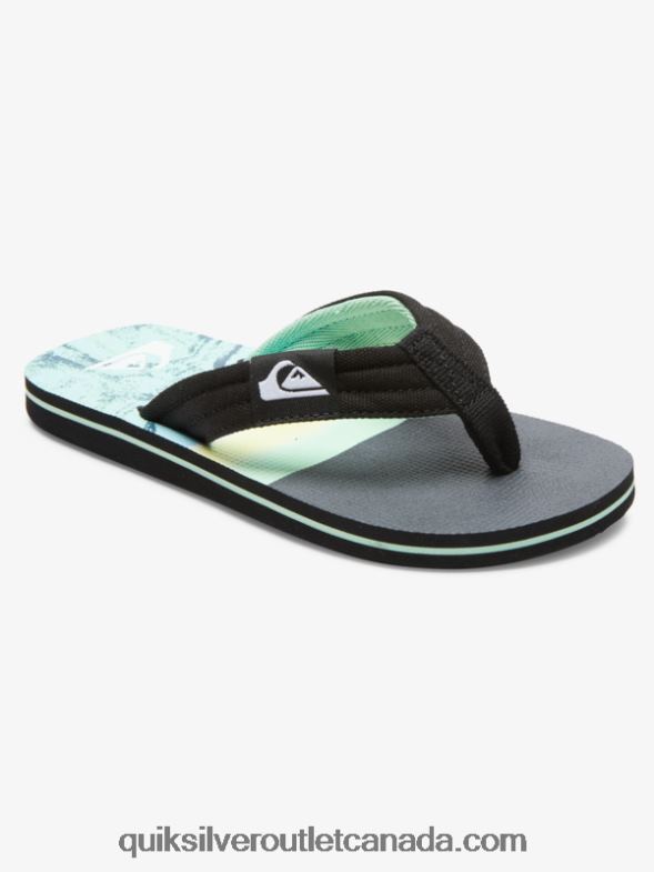 CA Quiksilver Boys 8-16 Molokai Layback Youth Basic Sandal green 1 TX4R22249