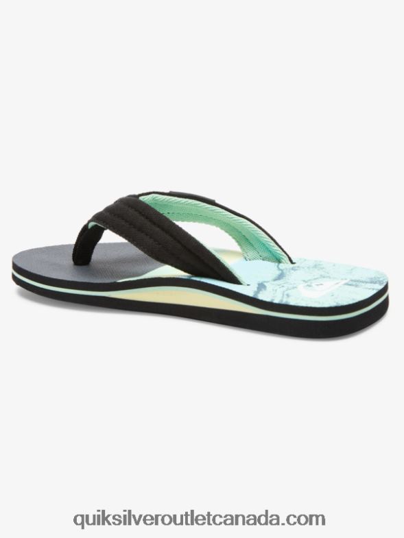 CA Quiksilver Boys 8-16 Molokai Layback Youth Basic Sandal green 1 TX4R22249