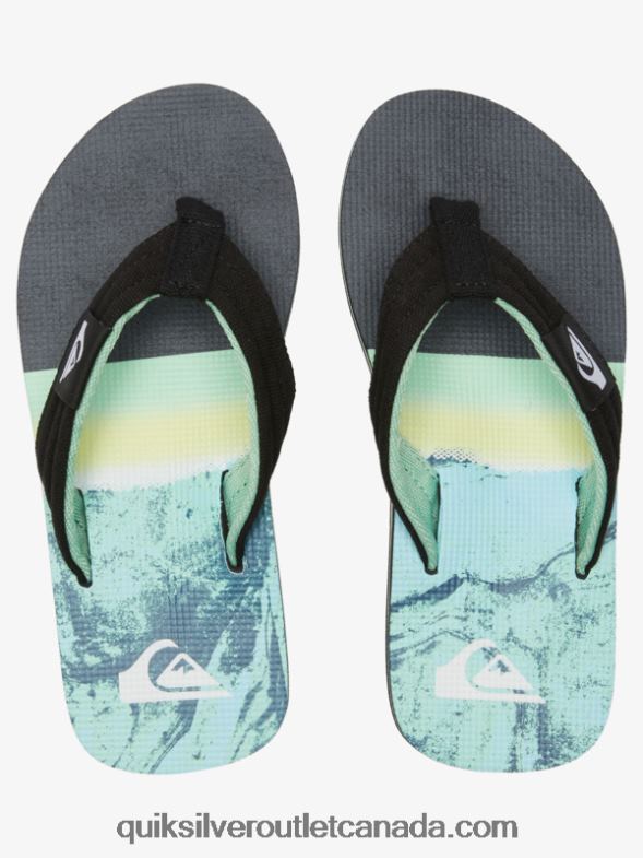 CA Quiksilver Boys 8-16 Molokai Layback Youth Basic Sandal green 1 TX4R22249