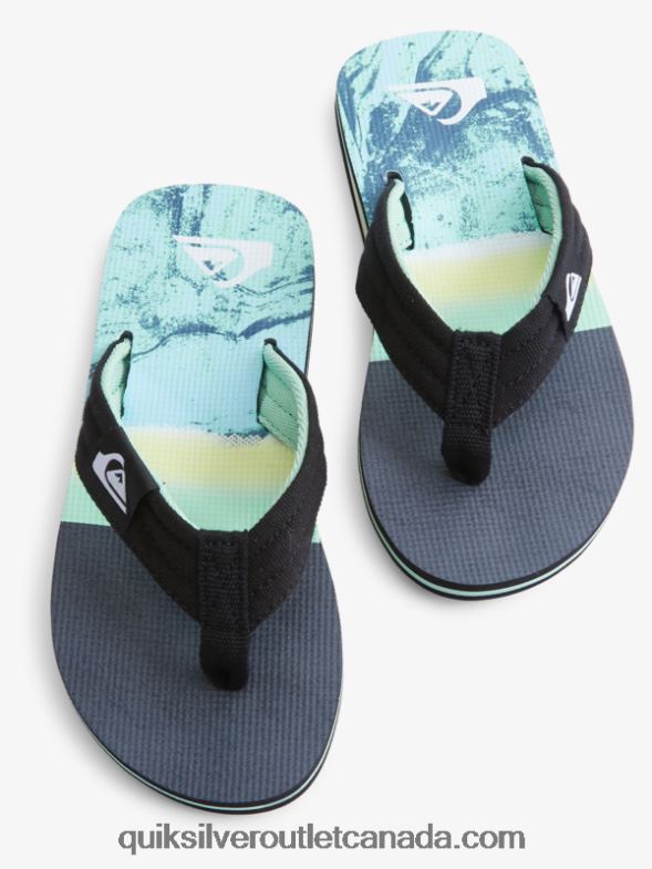 CA Quiksilver Boys 8-16 Molokai Layback Youth Basic Sandal green 1 TX4R22249