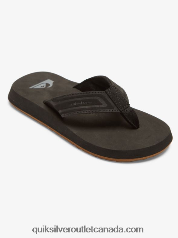 CA Quiksilver Boys 8-16 Monkey Wrench Core Sandals black TX4R22181
