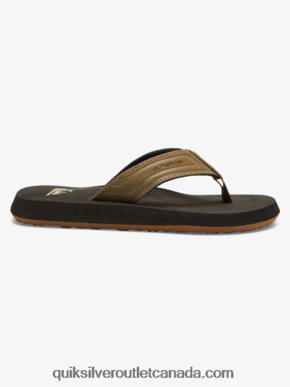 CA Quiksilver Boys 8-16 Monkey Wrench Core Sandals tan 1 TX4R22182