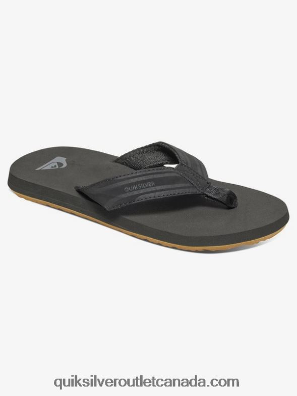 CA Quiksilver Boys 8-16 Monkey Wrench Sandals black/brown TX4R22285