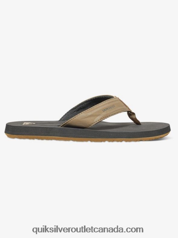 CA Quiksilver Boys 8-16 Monkey Wrench Sandals tan - solid TX4R22284