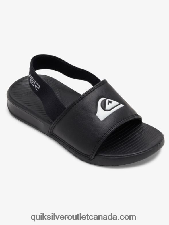 CA Quiksilver Boys Bright Coast Strapped Sandals black/white TX4R22163